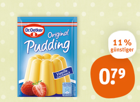 Dr. Oetker Pudding-Pulver oder Soße ohne Kochen