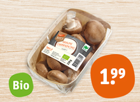 tegut... Naturland Bio-Champignons, braun