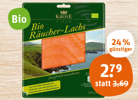 Krone Bio-Räucher-Lachs