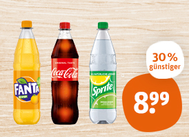 Coca-Cola, Fanta, Sprite oder Mezzo-Mix