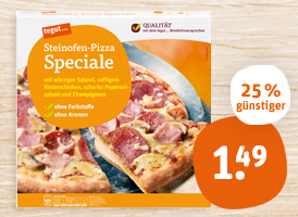 tegut... Steinofen-Pizza oder Flammkuchen