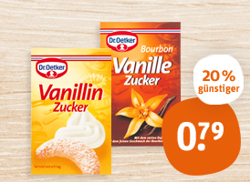 Dr. Oetker Vanillinzucker oder Bourbon Vanillezucker