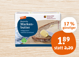 tegut... Deutsche Markenbutter