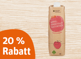 20 % Rabatt auf alle tegut... Direktsäfte und Nektare in der 1 l Packung.