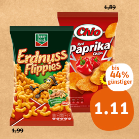 Chio Chips, funny-frisch Flippies oder Chipsfrisch