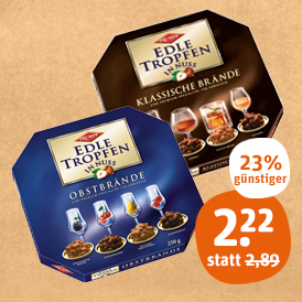 Trumpf Edle Tropfen in Nuss