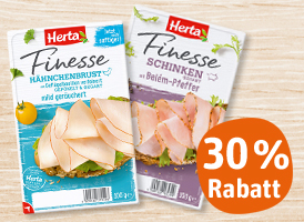 30 % Rabatt auf Herta Finesse