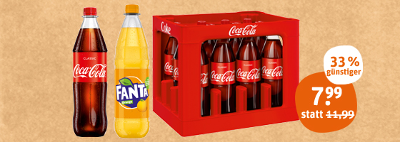 Coca-Cola*, Fanta, Sprite oder Mezzo-Mix*