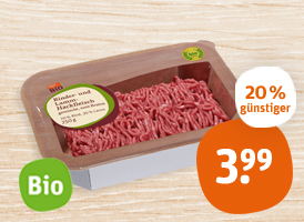 Biokreis tegut… Bio Rinder- und -Lammhackfleisch