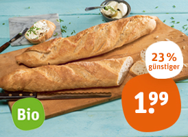 Naturland Herzberger Bio-Familienbaguette