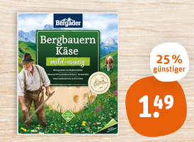 Bergader Bergbauern Käse-Scheiben