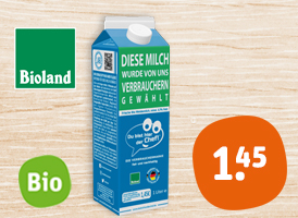 Bioland Upländer Bio-Verbrauchermilch