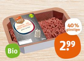 Bio-Hackfleisch gemischt