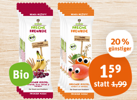 Erdbär Freche Freunde Bio-Fruchtriegel