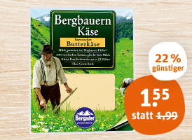 Bergader Bergbauern Käse-Scheiben