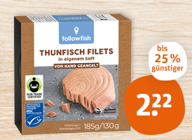 followfish Thunfisch-Filets 