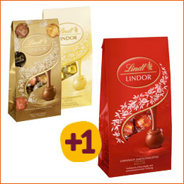 Lindt Lindor: + 1 GRATIS