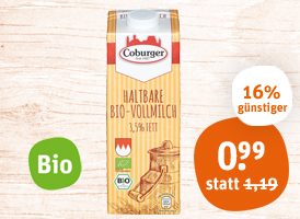 Coburger Haltbare Bio-Vollmilch