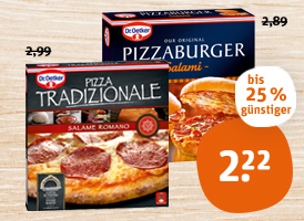  Dr. Oetker Pizza Tradizionale oder Pizzaburger