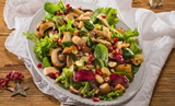 Bild: Wintersalat mit Pilzen und Senf-Honig-Dressing