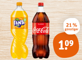 Coca-Cola, Fanta, Sprite oder Mezzo Mix