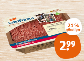 tegut... LandPrimus Hackfleisch gemischt