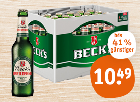 Beck’s Pils oder Pils unfiltered 