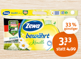 Zewa bewährt Toilettenpapier XL-Pack