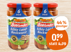 Böklunder Echte Land-Bockwurst