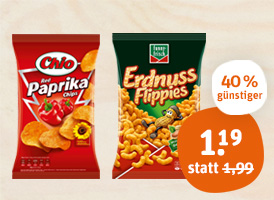 Chio Chips, funny-frisch Flippies oder Chipsfrisch