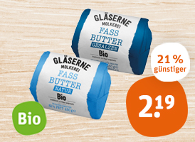 Naturland Gläserne Molkerei Bio-Fassbutter