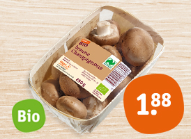 Naturland tegut… Bio-Champignons, braun