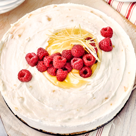 Zitronen-Himbeer-Torte mit Lemon Curd