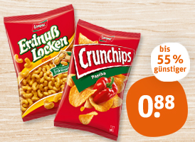 Lorenz Crunchips, Saltletts oder Erdnusslocken