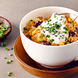 Quinoa-Risotto mit Kidneybohnen