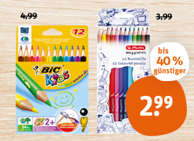 BIC oder herlitz Dreikant Buntstifte