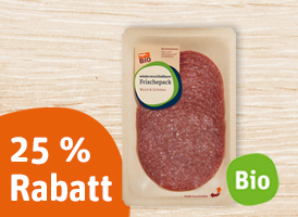 25 % Rabatt auf das gesamte tegut... Bio-Frischepack-Sortiment