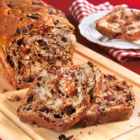 Schokobrot mit getrockneten Kirschen