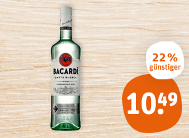 Bacardi Rum oder Bacardi Oakheart