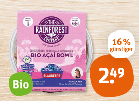 The Rainforest Bio-Acai-Bowl Mango oder Blaubeere