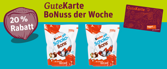 GuteKarte BoNuss der Woche