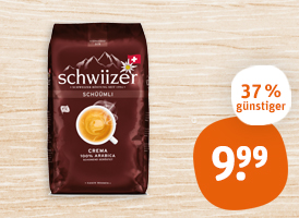 Schwiizer Schüümli Kaffeebohnen