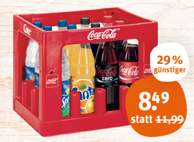 Coca-Cola*, Fanta, Sprite oder Mezzo-Mix*