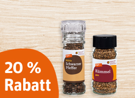 20 % Rabatt auf alle tegut... Gewürze