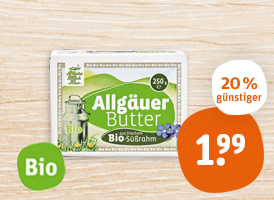 Allgäuer Milch Käse eG Allgäuer Bio-Butter