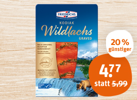 Friedrichs Kodiak Wildlachs geräuchert oder graved