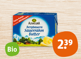 Alnatura Bergbauern Bio-Sauerrahmbutter