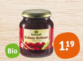 Alnatura Bio-Kidneybohnen, Bio-Kichererbsen oder Bio-Mais