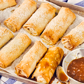 Mini-Apfel-Strudel mit Mandeln