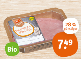 Biokreis tegut... Bio- Putenbrustfilet oder -schnitzel